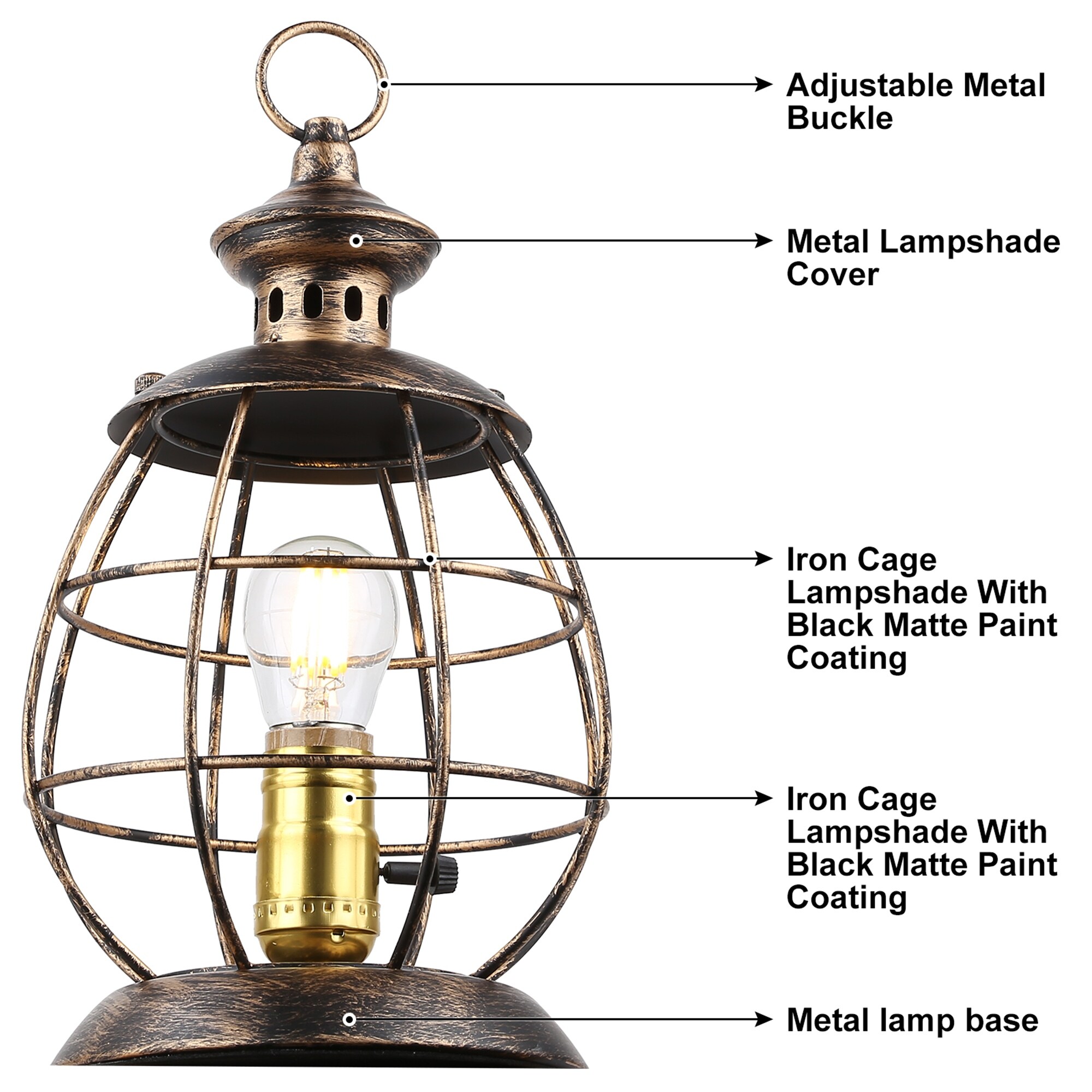 Black metal lamp stand clearance