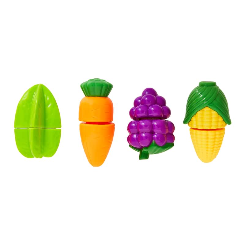 46-Piece Play Food Set by Hey Play - Multicolor