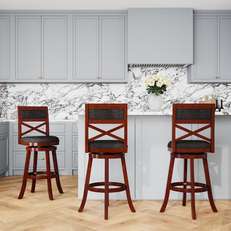 DTY Indoor Living Meeker X-Back Swivel Stool