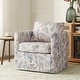 preview thumbnail 26 of 51, HULALA HOME Erkenbald Modern Slipcovered Swivel Chair with Reversible Cushion and Washable Cover BIRD