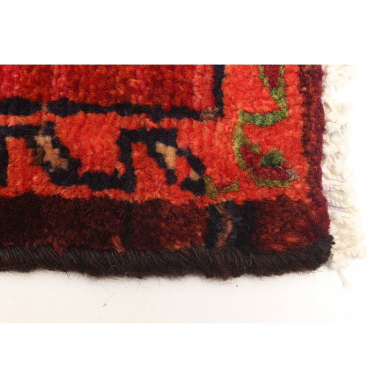 ECARPETGALLERY Hand-knotted Melis Vintage Red Wool Rug - 4'10 x 6'6
