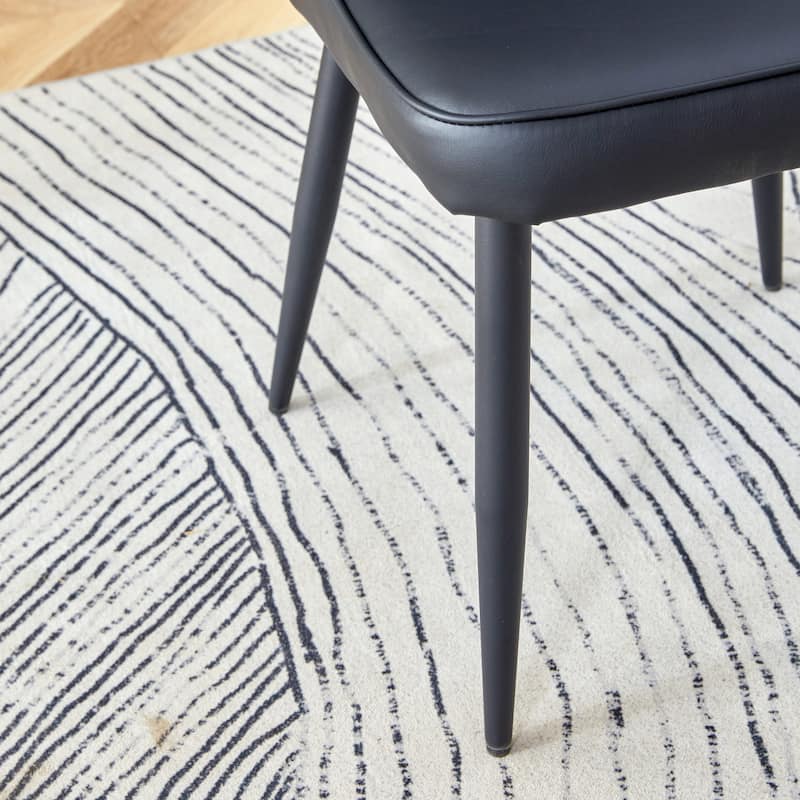 Dining Table Set for 4, Modern Dining Table and 4 Chairs Set, 5 Piece Kitchen Table and Chairs Set