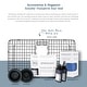 preview thumbnail 9 of 11, Grace Matte Black Fireclay 34″ Single Bowl Quick-Fit Farmhouse Apron Front Undermount Kitchen Sink and Drain