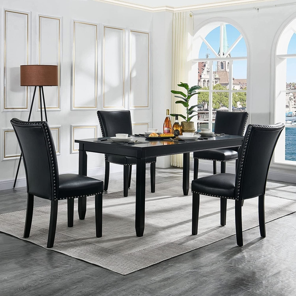 Black Set of 4 Dining Chairs - Bed Bath & Beyond