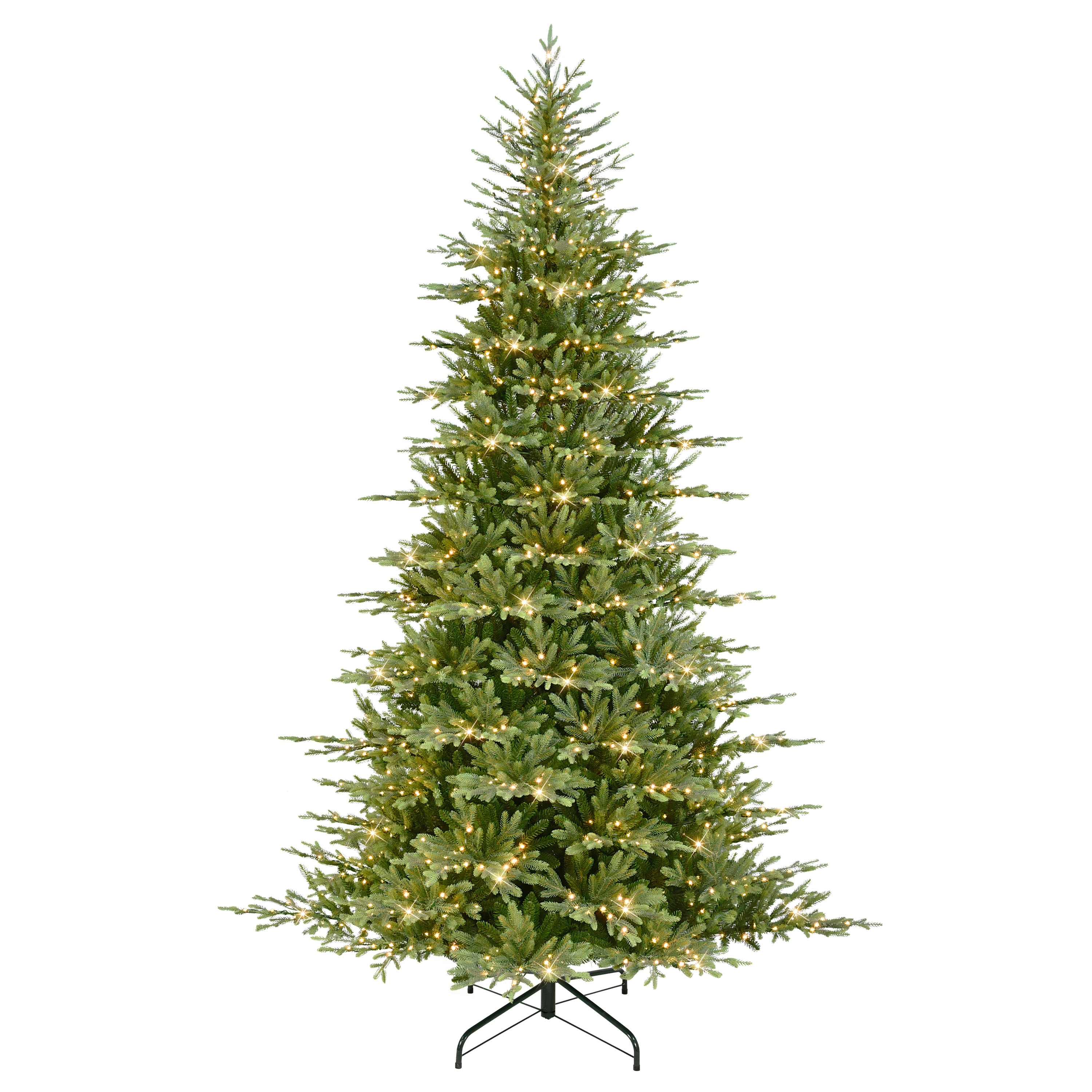 Puleo International 9 ft. Pre-Lit Alberta Spruce Artificial Christmas Tree