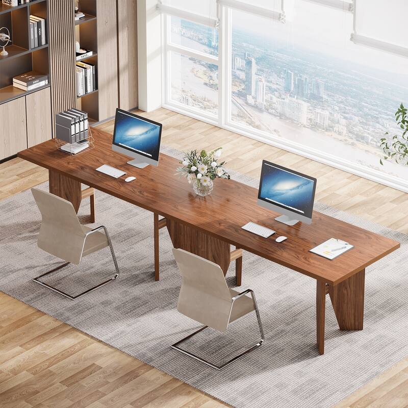 5.3ft Conference Table for 4-6 People, Rectangular Conference Room Table - N/A