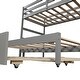 preview thumbnail 11 of 13, Twin/King Pine Bunk Bed with Trundle and Storage