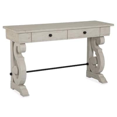 Magnussen Home Bronwyn Alabaster Rectangular Sofa Table - 50''W x 16''D x 29''H