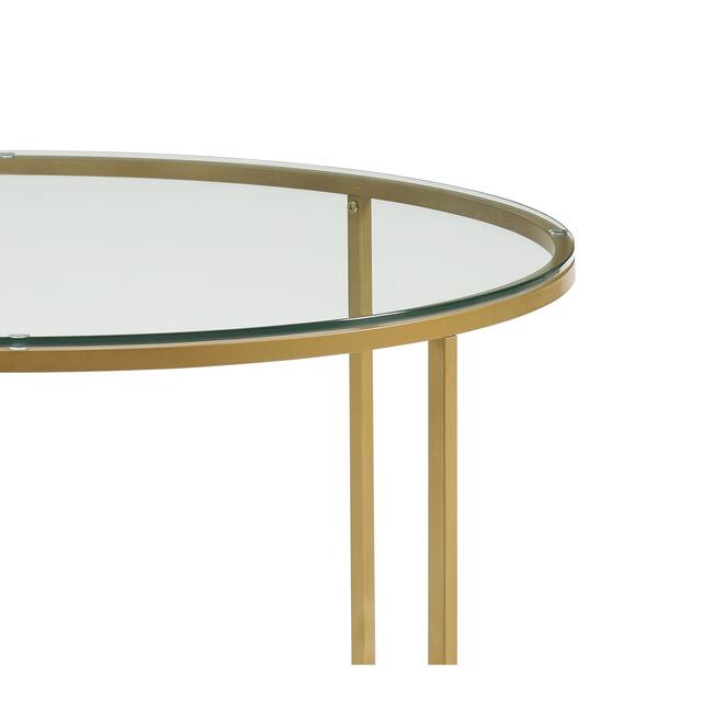 Silver Orchid Helbling Round Coffee Table On Sale Overstock 20616482