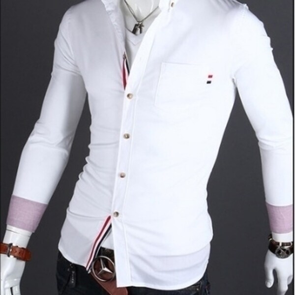 white casual shirt mens
