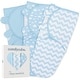 preview thumbnail 22 of 46, Swaddle Blankets for Baby Girl & Boy 3 Pack Sleep Sack Velcro by Comfy Cubs Large - Blue