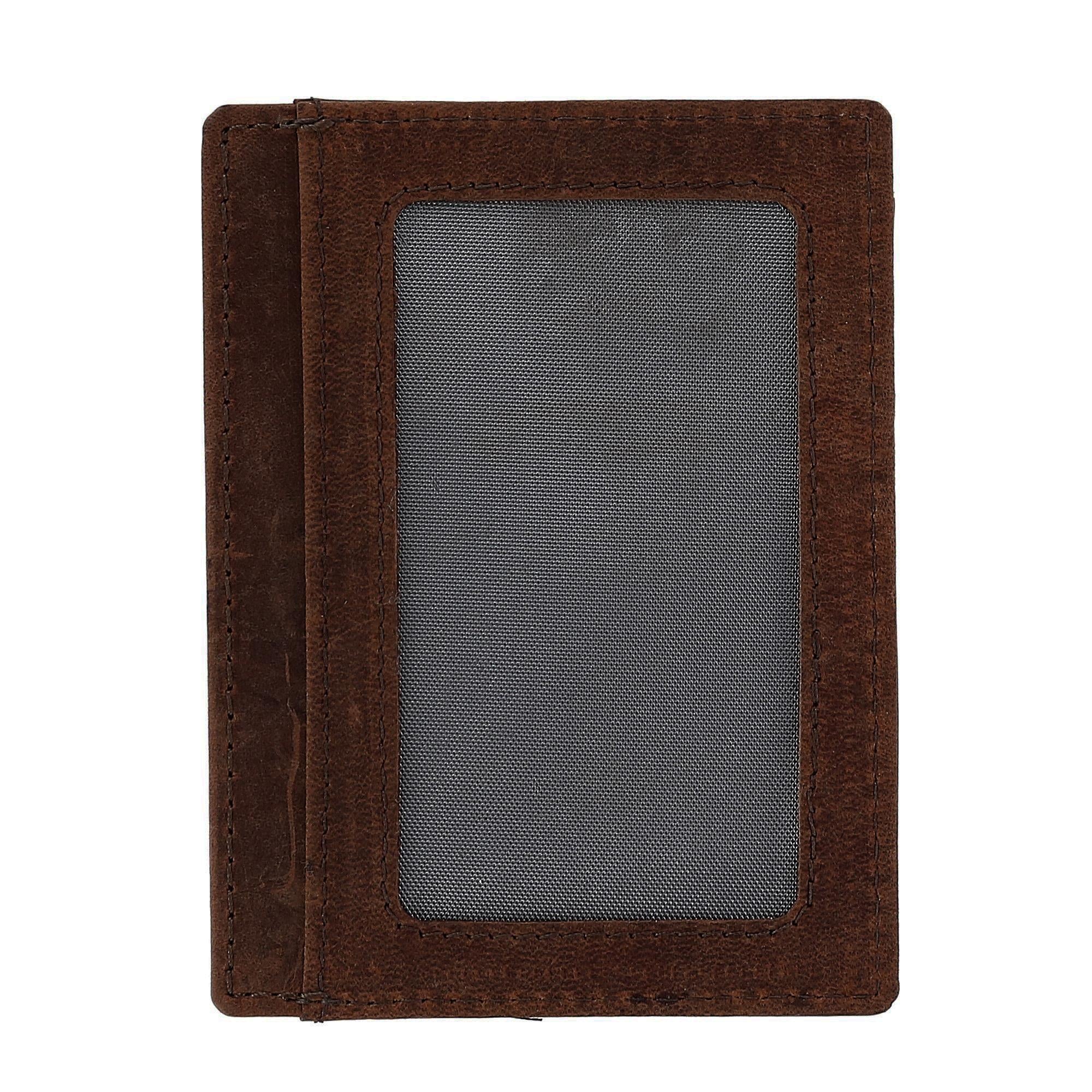 slim leather card case