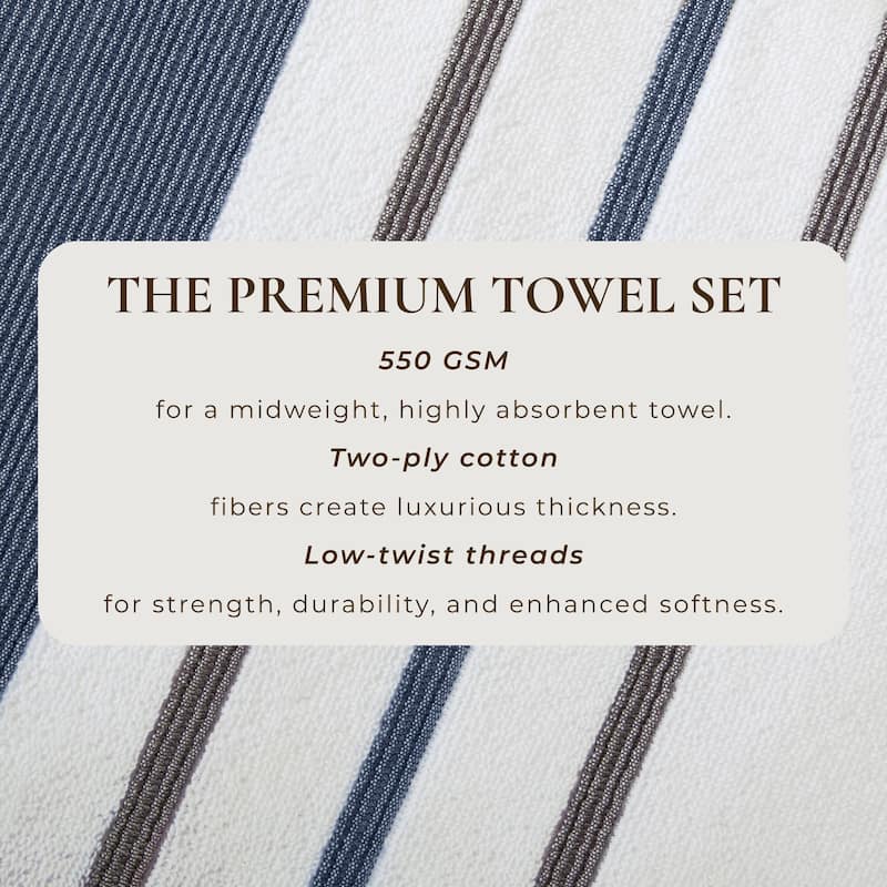 Linery & Co. Luxury Cotton Decorative Towel Set.