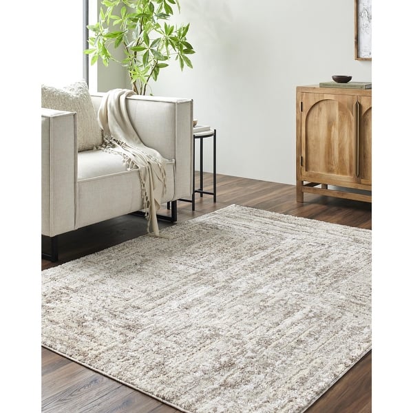 slide 2 of 14, Livabliss Andorra Plus Abstract Area Rug Light Beige/Light Gray - 2' x 2' 11"