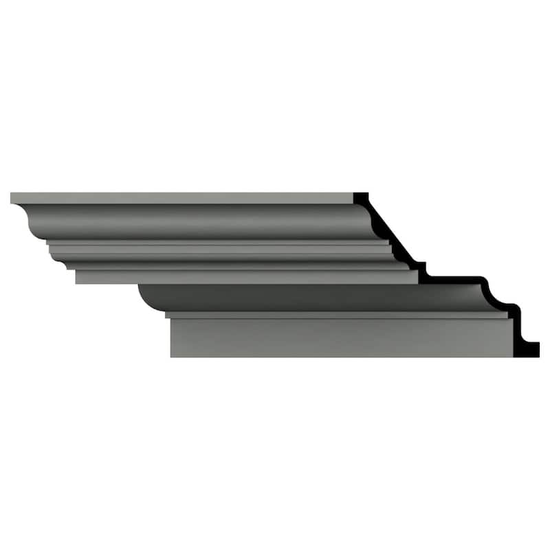 14 1/2"H x 16 3/8"P x 21 7/8"F x 96"L Jenna Crown Moulding - 1-Pack