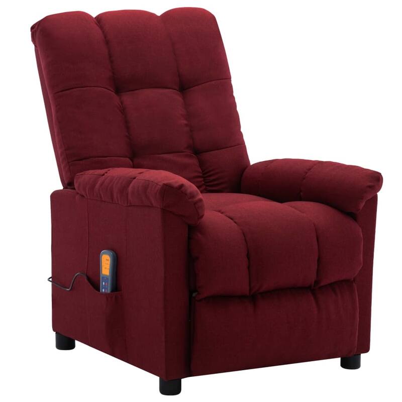 vidaXL Massage Recliner Electric Massaging Recliner Chair for Elderly Fabric - 29.1" x 39" x 40.2"