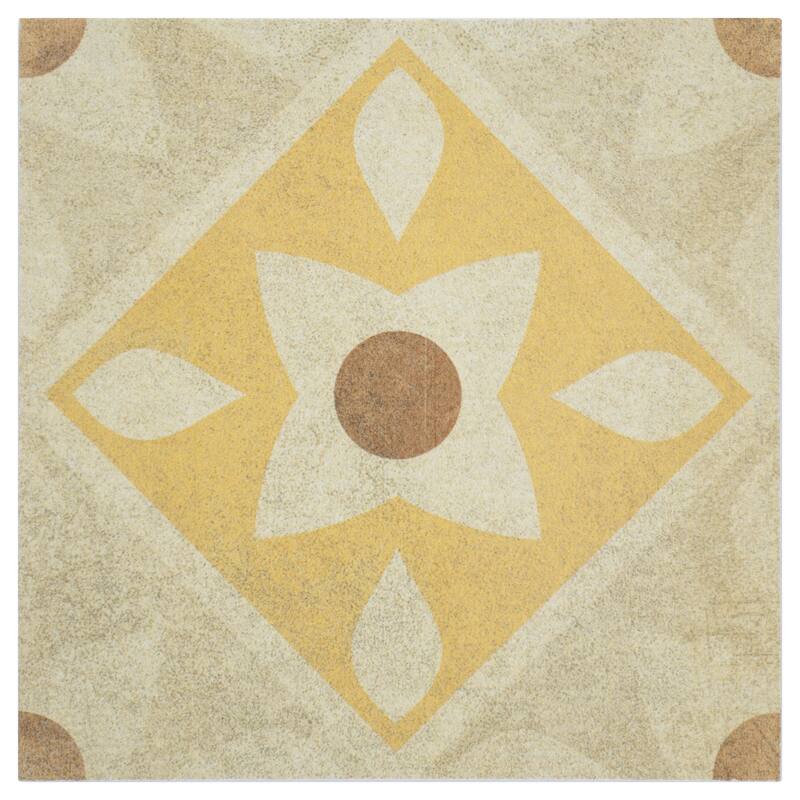 Seville 8 in. x 8 in. Sepia Matte Porcelain Wall and Floor Tile