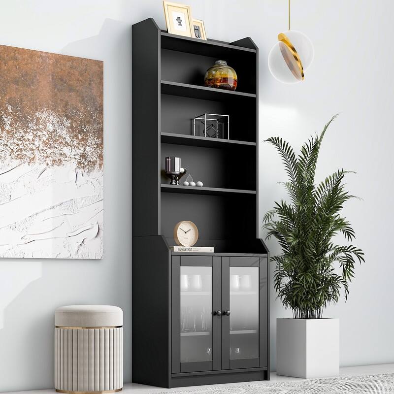 78" Tall Kitchen Pantry,Kitchen Cabinet with Doors and Adjustable Shelves,Storage Cabinet for Kitchen