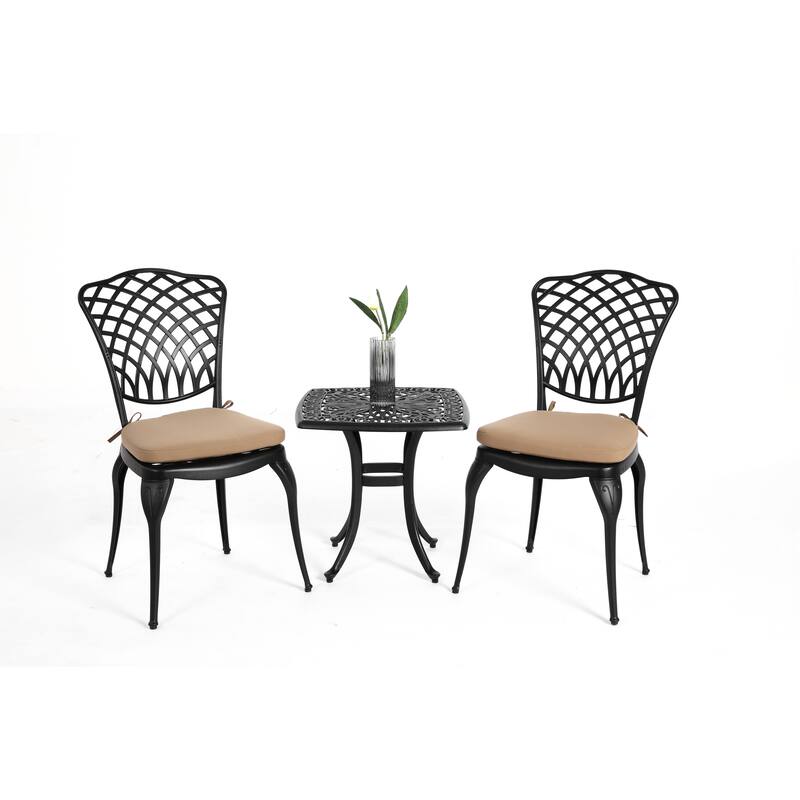 Aluminum Table Chairs Sets (2 Chairs & Coffee Table), All-weather