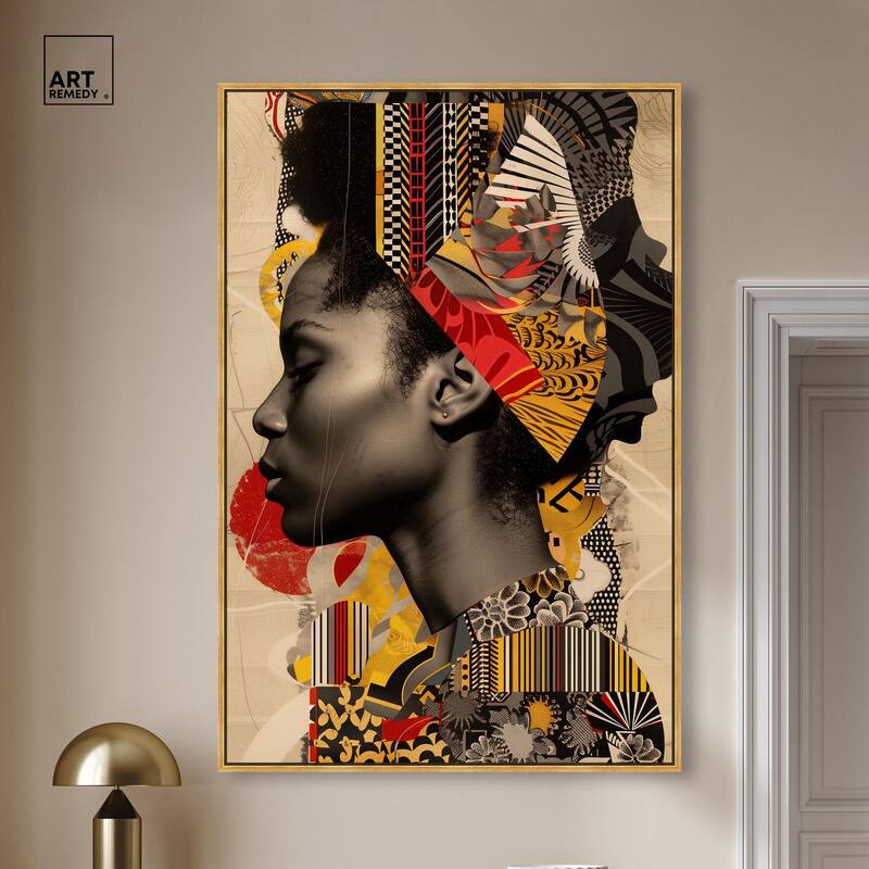 Cultural Collage Canvas by Art Remedy