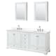 Option White / White Quartz Top / Polished Chrome