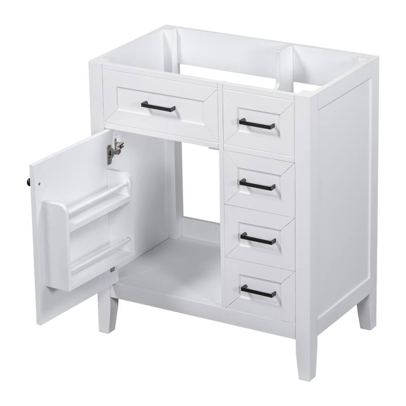 30 Inch Freestanding Bathroom Vanity Base without Sink, Bathroom Storage Cabinet with 3 Drawers