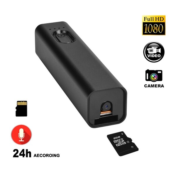 Mini 1080P HD Hidden Spy Camera 2000mAh Power Bank Video Audio Recorder SD//TF