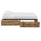 preview thumbnail 7 of 22, iNSPIRE Q Modern Youngstown Wood Finish Panel Black Metal Twin Platform Bed with Storage Drawers