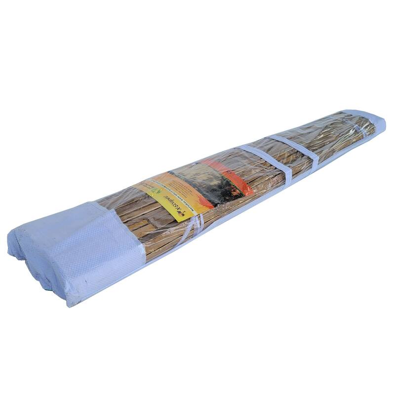 Split Bamboo Slat Screen Fencing Natural Finish Decorative Fence Roll