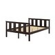 preview thumbnail 13 of 22, Full Size Classic Modern Design Wood Platform Bed Bed Frame with Footboard and Headboard