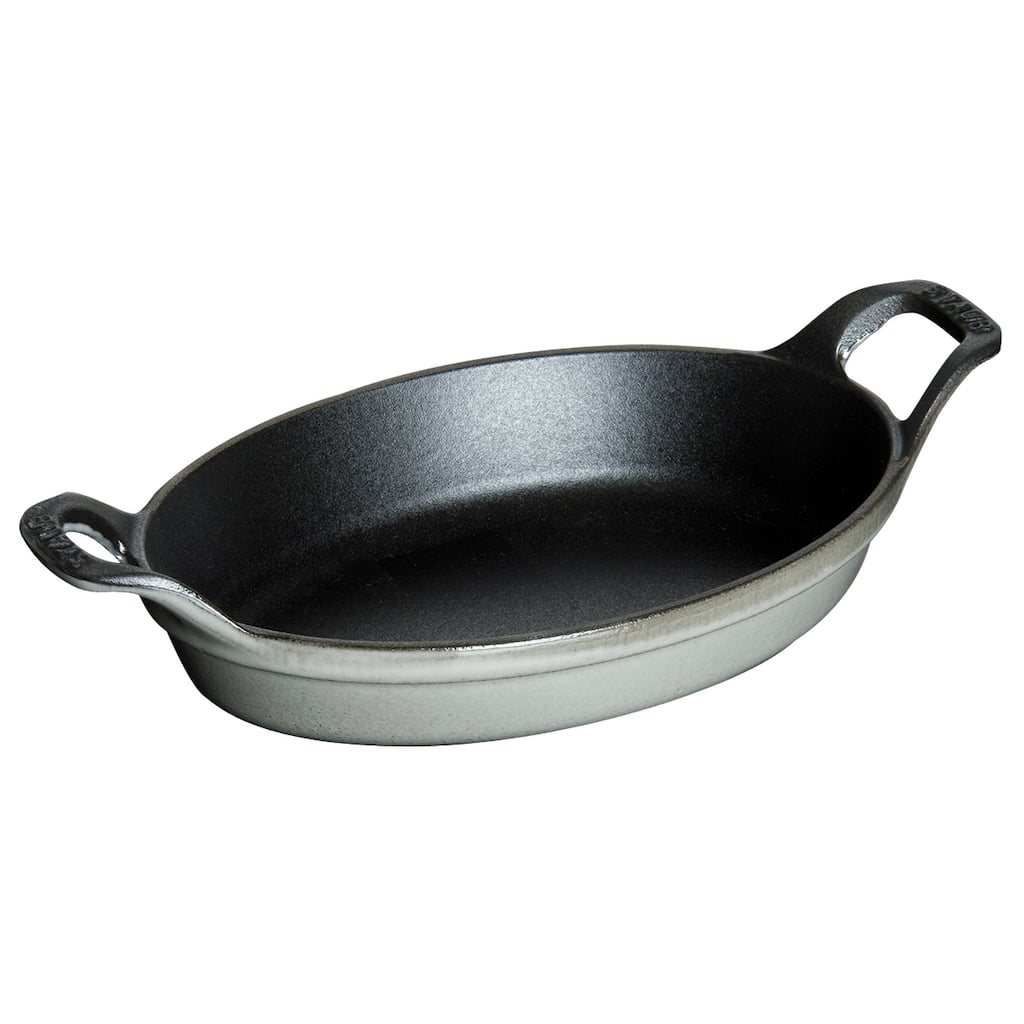 STAUB Cast Iron 5.5-inch x 3.8-inch Mini Oval Gratin Baking Dish - 5.5" x 3.8"