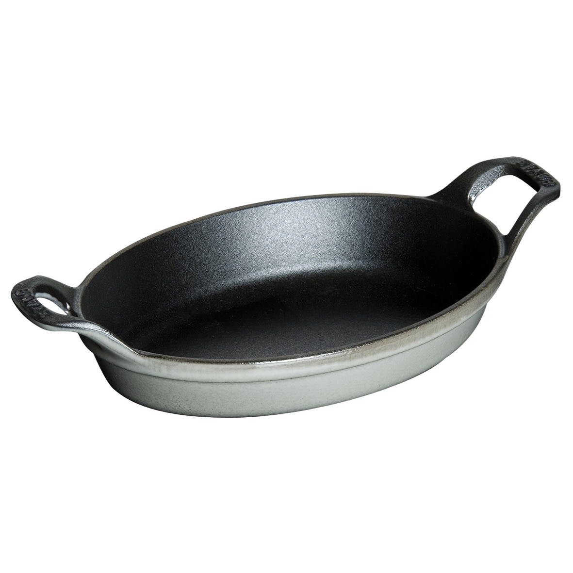 STAUB Cast Iron 5.5-inch x 3.8-inch Mini Oval Gratin Baking Dish