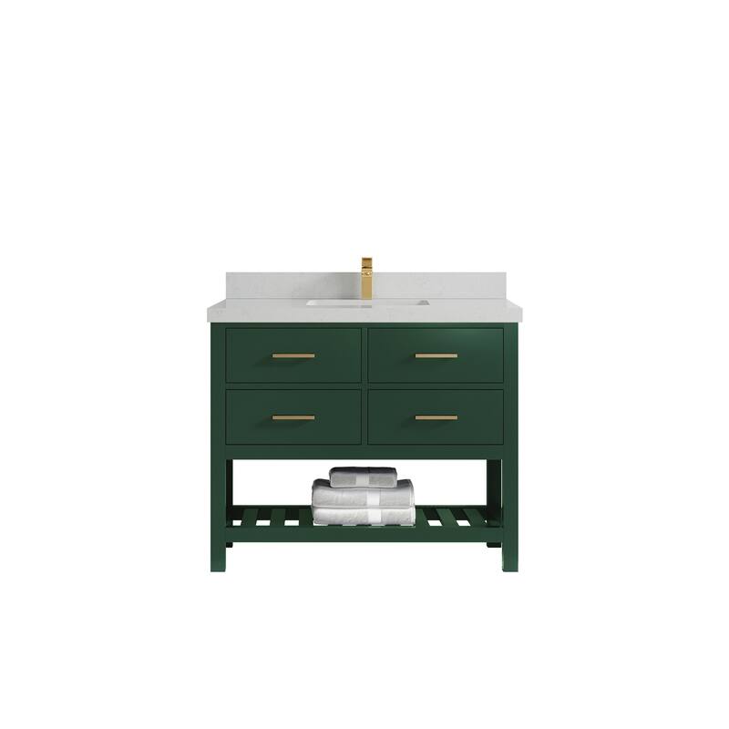 Willow Collections 42 in. W x 22 in. D Parker Single Sink Bathroom Vanity with Countertop