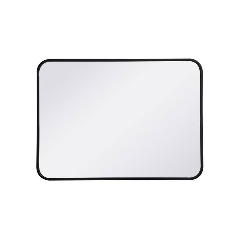 Ezra Soft Corner Metal Rectangular Mirror