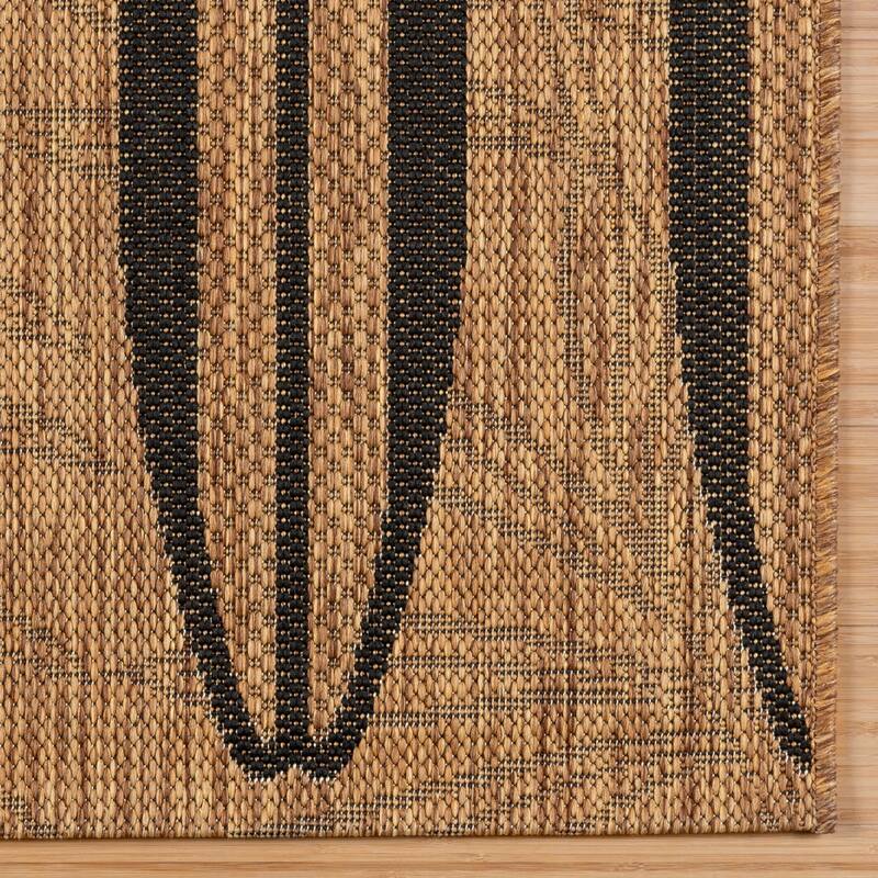 Disney Licensed Mickey Mouse Indoor Outdoor Flatweave Area Rug Tropical Surfing Polypropylene Coastal Accent Rug