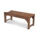 preview thumbnail 7 of 10, POLYWOOD Traditional Garden 48" Backless Bench Teak