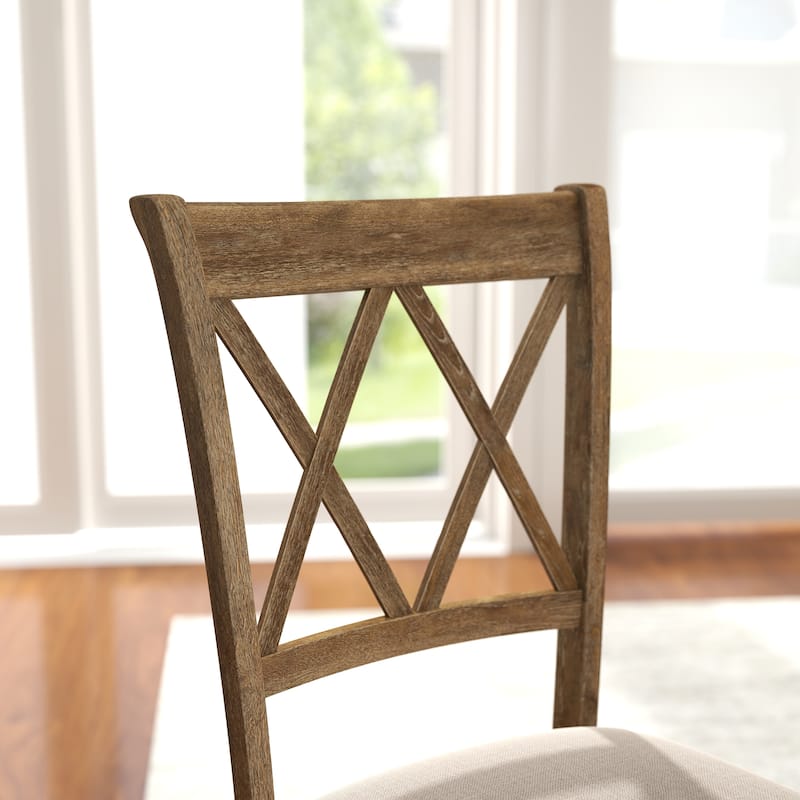 Roundhill Furniture Havre 5-Piece Pedestal Round Dining Set