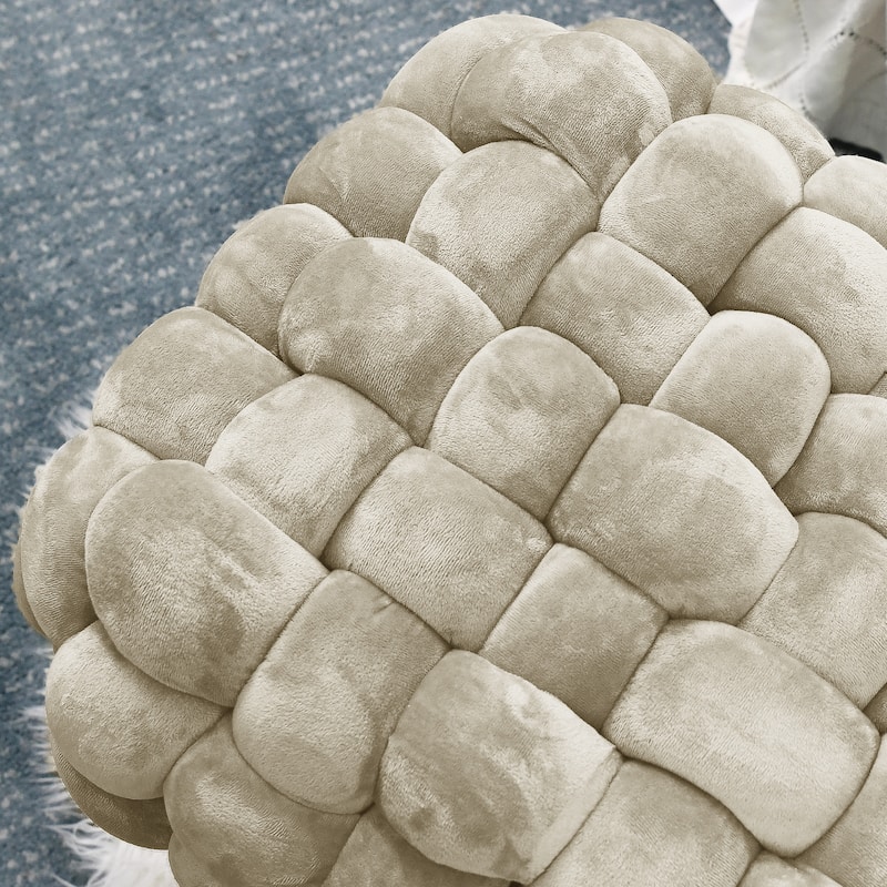 Velvet Pouf Stool 27"x20"x20"