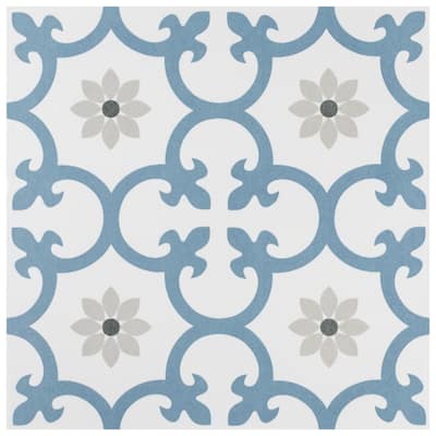 Merola Tile Daria Niagara 9-3/4" x 9-3/4" Porcelain Floor and Wall Tile