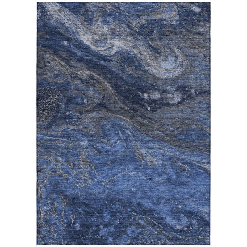HomeRoots Abstract Transitional Rectangle Outdoor Rug