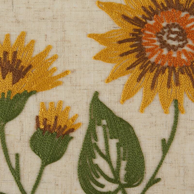DII Embroidered Table Runner 14x70