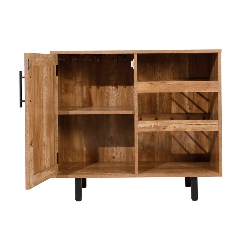 Classic Sideboard and Bar Cabinet with Open and Closed Storage
