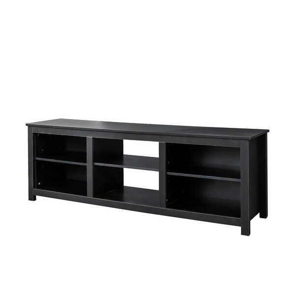 TV Stand with 6 Storage Compartments and 1 Open Shelves - Bed Bath