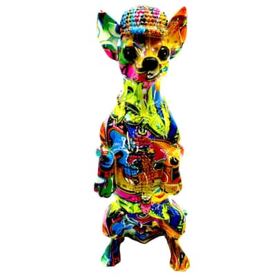 Interior Illusions Plus Street Art Chihuahua Standing On Hind Legs - 12" tall