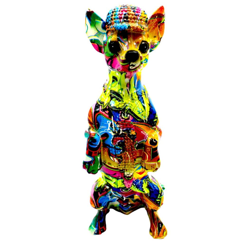 Interior Illusions Plus Street Art Chihuahua Standing On Hind Legs - 12" tall