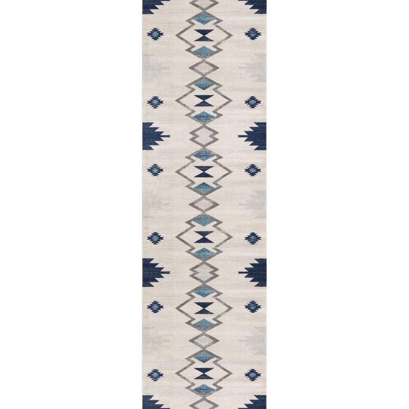 Southwestern Non Skid Woven Durable Area Rug - 31' X '27' X '1