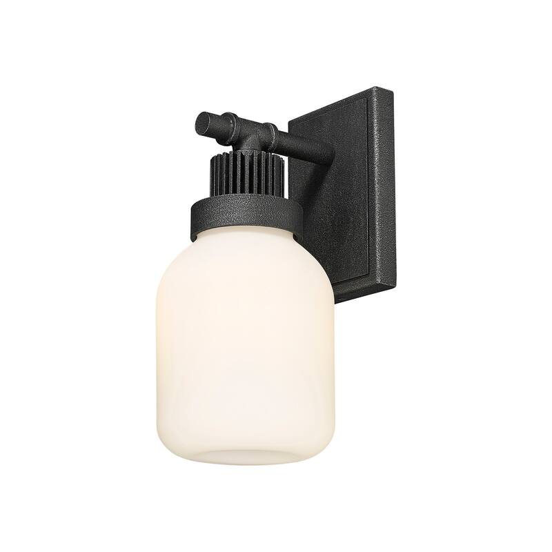 Innovations Lighting Somers - 1 Light 6" Wall-Mounted Sconce - Weathered Zinc/Matte White