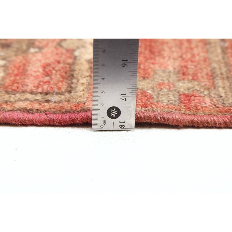 ECARPETGALLERY Hand-knotted Antalya Vintage Brown Wool Rug - 3'4 x 9'8