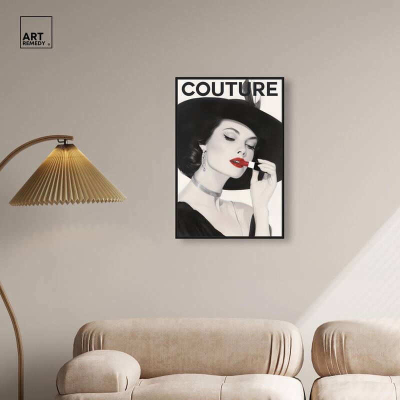 Lipstick Magazine Cover Canvas by Art Remedy