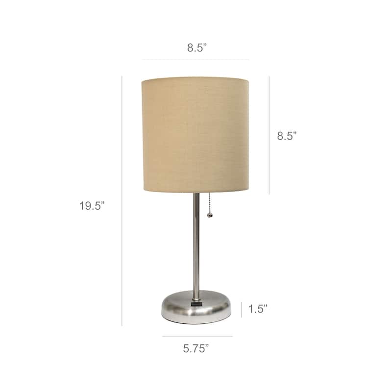Simple Designs 19.5" Desk Lamp with Feit LED Bulb Included - 19.50